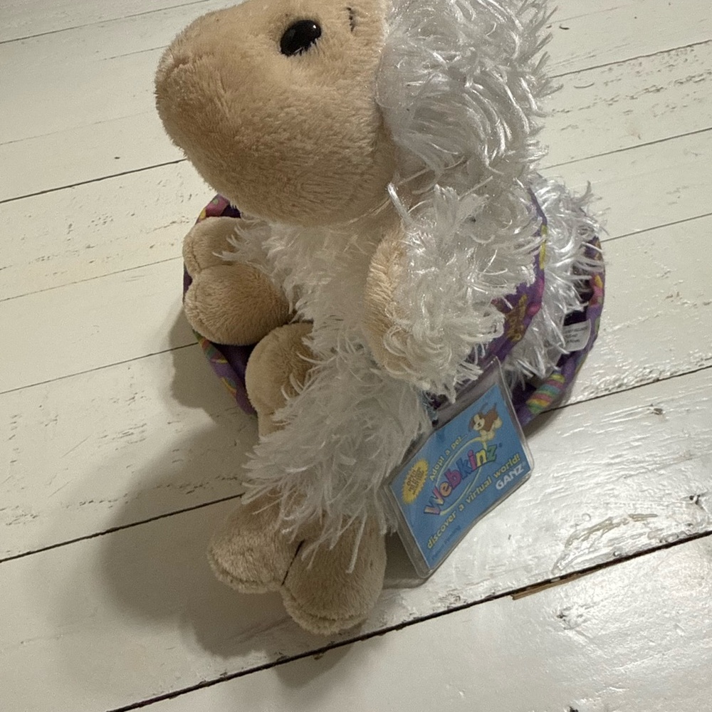 Webkinz Adorable Plush Lamb in Easter Basket